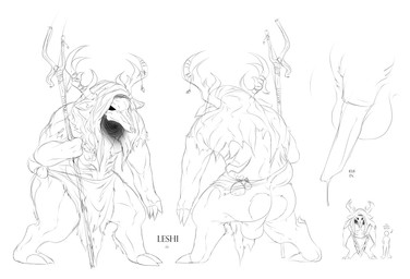animal_genitalia animal_penis anthro antlers backsack balls bodily_fluids bone bone_mask bottomwear butt butt_heart cervine_genitalia cervine_penis clothing deer_ears deer_skull dripping front_view fur genital_fluids genitals height_comparison hood hoof_hands hooves horn larger_male loincloth male mask muscular obscured_face penis perineum pouch_(clothing) precum precum_drip pubes raised_tail rear_view ribs scut_tail shawl short_tail size_difference skull skull_mask solo staff tail talisman unguligrade warooden leshi_(warooden) cryptid deer mammal absurd_res digital_media_(artwork) hi_res model_sheet monochrome