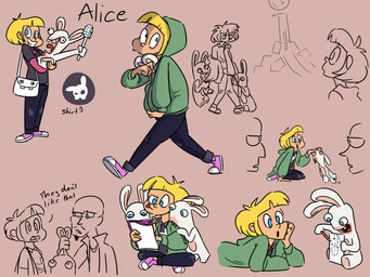 ambiguous_anthro ambiguous_gender ambiguous_human anthro arms_bent bald bangs black_bottomwear black_clothing black_facial_hair black_goatee black_pants black_shirt black_topwear blonde_hair blue_eyes bottomwear brown_background brown_bottomwear brown_clothing brown_footwear brown_hair brown_pants brown_shoes clothed clothed_female clothed_human clothing confusion crossed_legs dialogue drawing_(action) drawing_(object) eye_contact facial_hair featureless_legs female female_human footwear fully_clothed fully_clothed_female fully_clothed_human fur goatee green_clothing green_hoodie green_topwear group hair headpat hiding holding_another holding_by_ears holding_object holding_paper holding_pencil holding_toilet_brush hood_up hoodie larger_female larger_human larger_male long_ears looking_at_another love male male_human moon motion_lines multicolored_body mustache no_pupils noseless nude_ambiguous nude_anthro open_clothing open_hoodie open_mouth open_smile open_topwear pants paper pawpads pencil_(object) pink_clothing pink_footwear pink_shoes red_tongue shirt shoes short_hair short_legs shoulder_bag simple_background sitting size_difference smaller_ambiguous smaller_anthro smile talking_to_another tan_body tan_pawpads tan_skin text tired toilet_brush tongue tongue_out toothy_smile topwear two_tone_body walking white_body white_fur insert-thenewbl-here rabbids_invasion_(series) raving_rabbids rayman_(series) ubisoft alice_gassman fan_character human lagomorph mammal rabbid 2024 4:3 colored digital_drawing_(artwork) digital_media_(artwork) english_description english_text hi_res multiple_images shaded