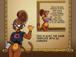 anthro bottomless clothed clothing eyewear female glasses partially_clothed text mozilla_firegoz bloons_tower_defense ninja_kiwi patch_(bloons) haplorhine mammal monkey primate 4:3 absurd_res english_text hi_res