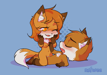 anthro blush bodily_fluids breast_grab breasts chibi cowgirl_position cum cum_in_vagina cum_inside dipstick_tail duo eyes_closed female female_on_top female_penetrated from_front_position fur genital_fluids hand_on_breast lying male male/female male_on_bottom male_penetrating male_penetrating_female markings nipples nude on_back on_bottom on_top one_eye_closed open_mouth orange_body orange_fur penetration penile penile_penetration penis_in_vagina sex straddling tail tail_markings vaginal vaginal_penetration nsfwee canid canine fox mammal