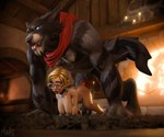 anthro female male male/female memento~mori blizzard_entertainment warcraft canid gnome_(warcraft) humanoid mammal werecanid werecreature worgen absurd_res hi_res