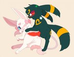 animal_genitalia animal_penis anus blush canine_genitalia canine_penis duo feral fur genitals knot male penis pussy simple_background tan_background white_body white_fur bloowolfy gashamon_(artist) nintendo pokemon eeveelution espeon generation_2_pokemon pokemon_(species) umbreon hi_res