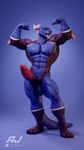 abs anthro balls barazoku barefoot biceps big_balls big_muscles big_penis blue_background claws erection feet flexing genitals horn huge_balls huge_muscles huge_penis humanoid_genitalia humanoid_penis looking_at_viewer male muscular muscular_anthro muscular_male navel nipples non-mammal_balls non-mammal_nipples nude obliques open_mouth open_smile pecs penis plantigrade quads simple_background smile solo standing tail teeth text thick_penis tongue tongue_out ajtr_95 valorlynz mythology wao_(e-zoid) dragon mythological_creature mythological_scalie scalie 2022 3d_(artwork) 4k 9:16 absurd_res digital_media_(artwork) hi_res url watermark