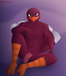 anthro genitals looking_at_viewer male nude penis red_body torgore avian bird galliform phasianid turkey absurd_res hi_res