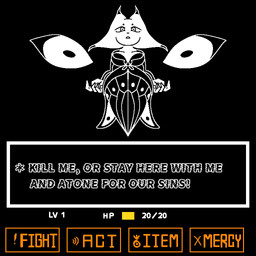 anthro big_breasts black_background black_clothing black_dress black_eyes black_nose breasts circle_eyebrows cleavage clothed clothed_anthro clothed_female clothing dialogue dialogue_box dipstick_ears dress ear_markings ear_tuft exclamation_point eyebrows eyelashes female female_anthro front_view gameplay_mechanics gui health_bar health_points insect_wings lepidopteran_wings level_number looking_at_viewer multicolored_ears simple_background slightly_chubby slightly_chubby_anthro slightly_chubby_female small_waist solo talking_to_viewer text text_box threatening tuft wide_hipped_anthro wide_hipped_female wide_hips wings canacrow nine_sols red_candle_games undertale undertale_(series) lady_ethereal_(nine_sols) felid feline mammal solarian 1:1 crossover english_text full-length_portrait hi_res portrait restricted_palette