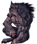 abs animal_genitalia anthro balls genitals male muscular muscular_anthro muscular_male nude pecs sheath simple_background solo white_background nmvsolidus mythology canid canine canis mammal mythological_canine mythological_creature werecanid werecanine werecreature werewolf wolf hi_res