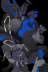 4_toes 5_fingers abdominal_bulge abs anal anal_penetration animal_genitalia animal_penis anthro arm_tattoo athletic athletic_anthro athletic_male balls big_penetration big_penis black_background black_balls black_body black_claws black_fur black_hair black_nipples black_penis black_tongue blue_body blue_eyes blue_horn bodily_fluids chair_position cheek_tuft chest_tattoo claws closed_smile cum cum_in_ass cum_inside cum_on_balls cum_while_penetrated cumshot duo ear_piercing ear_ring ejaculation erection eyes_closed facial_markings facial_tuft fangs feet fingers foreskin from_behind_position fur genital_fluids genitals gloves_(marking) grey_body grey_fur hair half-closed_eyes hand_on_arm hand_on_cheek hand_on_leg hands-free head_markings horn huge_penis humanoid_genitalia humanoid_penis industrial_piercing kissing knot knotted_penis leg_markings licking long_tongue looking_at_another looking_at_partner looking_pleasured male male/male male_penetrating markings mouth_closed narrowed_eyes nipples nude open_mouth open_smile oral penetration penile penile_penetration penis penis_in_ass penis_lick piercing retracted_foreskin ring_piercing romantic saliva saliva_on_balls saliva_on_penis saliva_on_tongue sex shoulder_tattoo simple_background smile smirk smug socks_(marking) tail tattoo teeth toes tongue tongue_out tongue_wrap tongue_wrapped_around_penis tuft vein veiny_penis kyabetsu mythology edugta_(character) tarc canid canine canis dragon mammal mythological_creature mythological_scalie scalie wolf 2025 absurd_res digital_media_(artwork) hi_res
