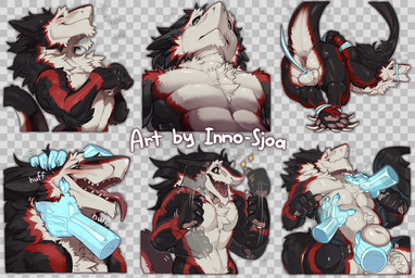 animal_genitalia anthro anus balls bdsm blush bondage bound claws disembodied_hand fur genitals male open_mouth open_smile pawpads sheath smile solo tongue tongue_out inno-sjoa tommy_(lanceazura) sergal hi_res
