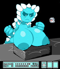 alternate_species ambiguous_gender areola big_areola big_breasts big_nipples breasts duo female freckled_arms freckled_breasts freckled_chest freckled_face freckled_legs freckled_shoulders freckled_thighs freckles frown huge_areola huge_breasts huge_nipples humanoidized macro nipples not_furry puffy_areola puffy_nipples rock simple_background solo_focus user_interface elfdrago mario_bros nintendo super_mario_bros._3 boo_(mario) elemental_creature elemental_humanoid ghost humanoid mineral_fauna mineral_humanoid rock_creature rock_humanoid spirit thwomp aliasing binary_drawing digital_drawing_(artwork) digital_media_(artwork) pixel_(artwork) restricted_palette