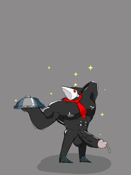 male solo bepboye deltarune undertale_(series) avian bird darkner humanoid swatchling 3:4 hi_res tagme