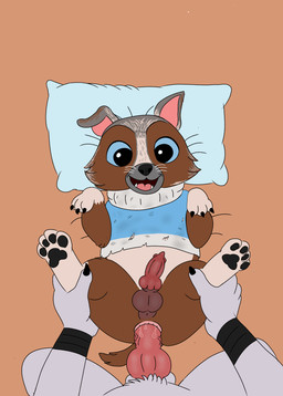 anal anal_penetration anal_tugging animal_genitalia animal_penis anthro anthro_on_feral anthro_penetrating anthro_penetrating_feral balls bestiality bodily_fluids canine_genitalia canine_penis cum cum_in_ass cum_inside erection feral feral_penetrated genital_fluids genitals knot male male/male orifice_tugging penetration penile penile_penetration penis penis_in_ass sex size_difference slightly_chubby smaller_penetrated spread_legs spreading unclejock dreamworks puss_in_boots_(franchise) death_(puss_in_boots) perrito_(puss_in_boots) canid canine canis chihuahua domestic_dog mammal toy_dog wolf hi_res