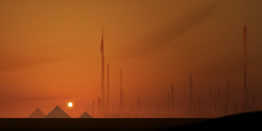 anthro biped building city hair male outside p700 pyramid scenery science_fiction silhouette sitting sky solo sun sunset kavaeric egyptian_mythology middle_eastern_mythology mythology rockgods anu anubis anubian_jackal canid canine canis deity jackal mammal 2016 absurd_res digital_media_(artwork) hi_res