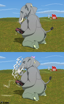animal_genitalia animal_penis anthro anus bodily_fluids butt cum cum_on_ground cumshot ejaculation elephant_penis field genital_fluids genitals gynomorph intersex masturbation onomatopoeia orgasm pasture penis proboscis_(anatomy) puffy_anus raised_tail sitting sitting_on_ground solo sound_effects tail text trunk_(anatomy) conditional_dnp zelkothezeeb elephant elephantid mammal proboscidean 5:8 digital_media_(artwork) hi_res pixel_(artwork)
