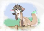 anthro female femboy horn long_tail madoxcat male male/male pose slim smile smiley_face solo tail canid canine fox mammal pinup