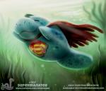 ambiguous_gender cape clothing eyes_closed feral humor pun seashell seaweed shell solo text underwater water piper_thibodeau superman mammal manatee marine sirenian digital_media_(artwork) digital_painting_(artwork) english_text url