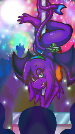 accessory anthro bangs breasts camera_flash cellphone claws colored_outline colorful_background crowd dancing dragon_wings electronics feathers female glistening glistening_body group hair headband long_hair long_tail money money_in_thong nipples phone pole pole_dancing posing_for_the_viewer posing_nude prehensile_tail public purple_body rainbow_lights rave smartphone sparkler spread_wings strip_club stripper_pole tail teal_eyes thick_thighs toe_claws tongue tongue_out two_toned_body upside_down wings spdy4 mythology worra_(spdy4) worra_galina_moroz worra_the_dragon couatl doppleganger_(species) dragon eastern_dragon feathered_scalie feathered_snake hybrid mythological_creature mythological_scalie reptile scalie snake 2017 9:16 digital_media_(artwork) hi_res