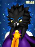 anthro beak big_breasts biped black_beak black_body black_feathers blue_background breasts clothed clothing feathers female latina looking_at_viewer non-mammal_breasts orange_body orange_feathers purple_clothing purple_topwear simple_background smile solo standing topwear white_body white_feathers yellow_body yellow_eyes yellow_feathers jose-497 miranda_marcano avian bird icterid new_world_oriole oscine passerine venezuelan_troupial 2019 3:4 absurd_res digital_drawing_(artwork) digital_media_(artwork) hi_res portrait signature