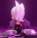 anthro big_breasts breasts female looking_at_viewer pose sensual short_stack virtualust sega sonic_the_hedgehog_(series) rouge_the_bat bat mammal 2024 3d_(artwork) animated digital_media_(artwork) hi_res no_sound pinup short_playtime turntable_(animation) webm