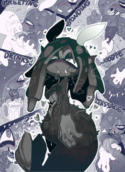 ahegao ambiguous_gender bikini black_body blush blush_lines bodily_fluids breasts butt_slap clothing container cum cum_in_a_cup cum_in_container cup distorted_contour duo eyes_closed faceless_ambiguous faceless_character fangs fantasizing female female/ambiguous fin fingering fingering_partner french_kissing genital_fluids grey_body grey_eyes grope hair hand_holding heart_symbol kissing legless long_hair long_tongue looking_at_viewer looking_pleasured looking_up mermaid_tail motion_lines nipple_fetish nipple_pinch nipple_play nipple_pull nipples onomatopoeia open_mouth pinch question_mark saliva scales sex shaking slap slurping small_breasts sound_effects spanking split_form steam sweat sweatdrop sweaty_body swimwear teeth text tongue two-piece_swimsuit white_body goatboydraws bloons_tower_defense ninja_kiwi mermonkey_(bloons) ape asterozoan echinoderm haplorhine mammal marine merfolk monkey primate hi_res multiple_images