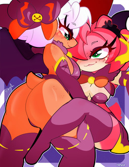 between_legs clothing costume female female/female fur halloween_costume holidays pink_body pink_fur simple_background sitting white_body white_fur wings witch_costume fishys1 halloween sega sonic_the_hedgehog_(series) amy_rose rouge_the_bat bat eulipotyphlan hedgehog mammal succubus hi_res