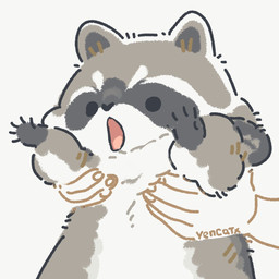black_eyes black_nose carrying_another chibi daww dot_eyes duo feral grey_body humanoid_hands simple_background simple_eyes solo_focus white_background white_body yencatx mammal procyonid raccoon 1:1 2021