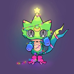 anthro boots christmas_decorations christmas_lights clothing footwear gloves green_body handwear male shoes smile solo standing mar22826683 bandai_namco digimon digimon_beatbreak digimon_(species) gekkomon scalie 1:1 hi_res