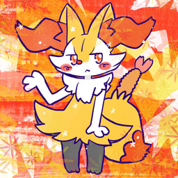 :< ambiguous_anthro ambiguous_gender anthro biped blush blush_stickers food front_view object_in_tail shrimp_(food) solo standing tail annyui0611 nintendo pokemon braixen canid generation_6_pokemon mammal pokemon_(species) 1:1 2024 digital_drawing_(artwork) digital_media_(artwork) full-length_portrait hi_res japanese_description portrait translated_description