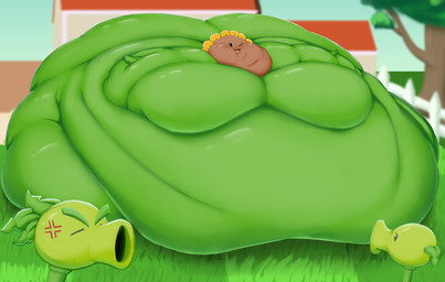 belly big_belly big_breasts big_butt big_cheeks black_mouth black_sclera blue_sky breasts brown_face building butt chubby_cheeks cross-popping_vein eyebrows eyelashes eyes_closed fat_rolls female fence flower grass green_body green_eyebrows green_hair group hair house huge_belly huge_breasts huge_butt huge_cheeks hyper hyper_belly hyper_breasts hyper_butt hyper_cheeks immobile lawn leaf leaf_arms leaf_hair male morbidly_obese morbidly_obese_female morbidly_obese_humanoid not_furry obese obese_female obese_humanoid open_mouth open_smile outside overweight overweight_female overweight_humanoid petals pink_tongue plant plant_hair pseudo_hair siphon_(anatomy) sky smile tongue tree trio weight_gain white_eyes yellow_petals shweetmagnet electronic_arts plants_vs._zombies popcap_games elemental_creature elemental_humanoid flora_fauna flower_creature humanoid peashooter_(pvz) plant_humanoid repeater_(pvz) sunflower_(pvz) 2022 colored digital_media_(artwork) shaded