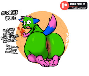 4_toes anthro anus big_butt black_nose blue_ears blue_tail butt dialogue dipstick_tail feet food fur gloves_(marking) holding_food holding_object holding_pizza kneeling leg_markings looking_back male markings multicolored_body multicolored_fur pink_markings pizza rear_view sharp_teeth socks_(marking) solo sparklefur tail tail_markings teeth text toes varknakfrery don't_touch_my_pizza_(meme) nyanwolf kevin_(nyanwolf) domestic_cat felid feline felis mammal 2026 digital_drawing_(artwork) digital_media_(artwork) english_description english_text
