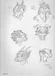 ambiguous_gender anthro dewlap_(anatomy) ear_piercing gular_flap horn jewelry looking_at_viewer piercing scales simple_background sleeping smile solo text white_background lanwin crested_gecko gecko iguana iguanid kobold lizard reptile scalie 2019 artist_name english_text graphite_(artwork) monochrome multiple_images pencil_(artwork) signature traditional_media_(artwork)