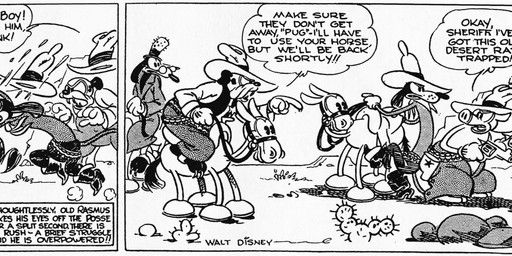 anthro bottomwear cactus clothed clothing dialogue eyewear female feral footwear gloves group handwear hat headgear headwear male open_mouth outside pants plant text floyd_gottfredson roy_nelson disney public_domain mickey_mouse minnie_mouse sylvester_shyster uncle_mortimer bulldog canid canine canis domestic_dog domestic_pig equid equine horse mammal mastiff molosser mouse murid murine rodent suid suine sus_(pig) 1930 20th_century absurd_res ancient_art black_and_white comic dated english_text hi_res long_image monochrome wide_image