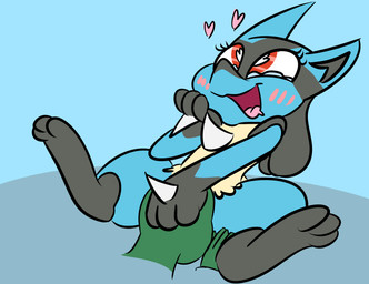 3_toes ahegao ambiguous_gender anthro biped black_body black_fur black_paws blue_body blue_fur blush countershading cunnilingus duo eyelashes feet female female/ambiguous female_focus fur green_body green_skin heart_eyes heart_symbol leg_markings looking_pleasured markings open_mouth oral sex snout socks_(marking) solo spikes tan_body tan_countershading tan_fur toes tongue toony vaginal not_a_furfag nintendo pokemon anon canid generation_4_pokemon lucario mammal pokemon_(species)
