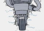 bodily_fluids boots clothing cum cum_on_ground duo excessive_cum excessive_genital_fluids footwear from_behind_position genital_fluids leaking_cum leg_cropped_sex lifted lifting_partner machine male male/male rear_view robophilia sex shake_lines shoes socks sound_effects standing standing_sex wheel xbluhbluhbluhx activision fallout microsoft yes_man_(fallout) human mammal robot securitron_(fallout) digital_drawing_(artwork) digital_media_(artwork) hi_res