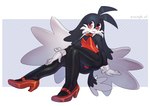 anthro bow_tie bulge bunny_costume clothed clothing costume crossdressing cuffs_(clothing) femboy footwear high_heels lipstick looking_at_viewer makeup male shoes solo sparkydb bandai_namco klonoa_(series) klonoa domestic_cat felid feline felis mammal absurd_res hi_res