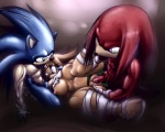 anthro blue_body blue_fur clothing double_penetration erection fellatio female footwear fur genitals group group_sex interspecies male male/female muscular oral oral_penetration penetration penile penis pussy sex shoes spitroast threesome trio vaginal vaginal_penetration danterain sega sonic_adventure sonic_the_hedgehog_(series) knuckles_the_echidna sonic_the_hedgehog tikal_the_echidna echidna eulipotyphlan hedgehog mammal monotreme 2010 5:4