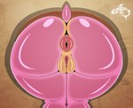 anthro anus bent_over big_butt biped butt faceless_character female fur genitals glistening glistening_butt glistening_thighs glory_wall huge_butt nude pink_anus pink_body pink_fur plump_labia puffy_anus pussy rear_view shadow short_tail solo tail tan_body tan_fur text thick_thighs through_wall wide_hips renegade-157 sega sonic_the_hedgehog_(series) amy_rose eulipotyphlan hedgehog mammal hi_res