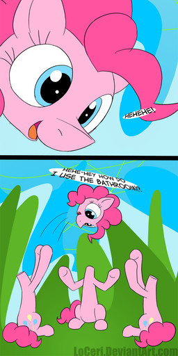 clone detachable detachable_head group headless modular playful solo_focus text loceri friendship_is_magic hasbro my_little_pony pinkie_pie_(mlp) equid equine mammal absurd_res comic digital_media_(artwork) english_text headshot_portrait hi_res long_image portrait tall_image