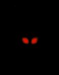 blood bodily_fluids clock dark fur glowing glowing_eyes looking_at_viewer melee_weapon polearm red_eyes sand scarf solo trident weapon eryz nintendo pokemon braixen generation_6_pokemon mammal pokemon_(species) animated short_playtime