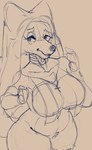 anthro big_breasts breasts clothed clothing eyebrows eyelashes female fur nun_habit religious_clothing simple_background solo standing thick_thighs wide_hips jezzel disney robin_hood_(disney) maid_marian canid canine fox mammal red_fox true_fox 2024 digital_media_(artwork) sketch