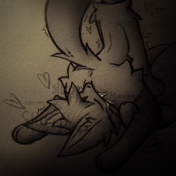 anus bodily_fluids clothing cunnilingus duo eyes_closed facesitting female fluffy fluffy_tail genital_fluids genitals heart_symbol kissing leggings legwear long_tail oral paws semi-anthro sex sitting_on_another tail vaginal vaginal_fluids vulva del_(artist) del_(delusional) hi_res