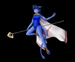 blue_body blue_hair blue_skin breasts cape clothed clothing female forked_tail fully_clothed hair horn looking_at_viewer not_furry smile solo staff tail teeth unusual_anatomy unusual_tail thundragon zeraphy horned_humanoid humanoid tennegrin 6:5 absurd_res alpha_channel hi_res