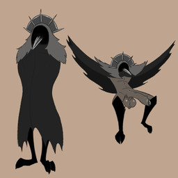 2_fingers 2_toes balls big_balls big_penis brown_body cape clothing feet fingers foreskin fur genitals grey_body grey_fur humanoid_genitalia humanoid_penis judge male paws penis solo toes wings detrefle13 hollow_knight:_silksong hollow_knight_(franchise) team_cherry crawfather arthropod avian bird corvid corvus_(genus) crawbug crow humanoid oscine passerine 1:1 hi_res