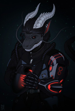 anthro armor black_eyes black_hair clothed clothing ear_piercing ear_ring front_view grey_body hair headgear helmet holding_armor holding_headgear holding_helmet holding_object horn male male_anthro mouth_closed piercing pupils red_pupils ring_piercing scales simple_background solo white_body white_horn white_scales riorix mythology dragon mythological_creature mythological_scalie scalie 2024 dated half-length_portrait hi_res portrait