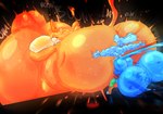abdominal_bulge ambiguous_penetration anthro back_muscles balls belly beverage big_balls big_belly big_bulge big_butt big_penis blue_body bottomless bouncing_balls breasts bubble_butt bulge butt butt_grab cat_tail clothed clothing duo food footwear footwear_only genitals glistening glistening_body glowing glowing_body goo_body goo_drip hand_on_butt huge_balls huge_belly huge_bulge huge_butt huge_penis hyper hyper_balls hyper_belly hyper_bulge hyper_butt hyper_genitalia hyper_penis hyper_pregnancy legwear long_tongue male male/male mostly_nude motion_blur motion_lines muscular muscular_male muscular_thighs onomatopoeia orange_body penetration penis piercing pregnant pregnant_male rabbit_ears shoes shoes_only size_difference small_dom_big_sub soda sound_effects text thick_thighs thigh_highs tiptoes tongue tongue_out tongue_piercing translucent translucent_body under_boob lumiink mayternity ink_(lumiink) lumi_(lumiink) demon food_creature goo_creature unknown_species 2025 hi_res