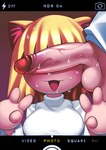 big_breasts big_penis blonde_hair blush blush_lines bodily_fluids breasts duo female genitals hair male male/female penis phone_screen short_stack sweat sweatdrop vein veiny_penis yogurpodrido tsukihime type-moon neco-arc domestic_cat felid feline felis humanoid mammal neco_spirit