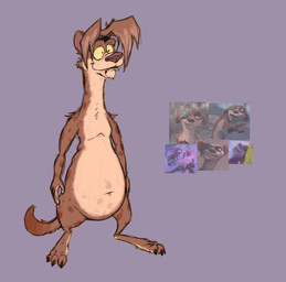 accessory anthro claws eye_patch eyewear fangs fur hair hair_accessory hairband leaf male navel nude paws screencap slightly_chubby slightly_chubby_anthro slightly_chubby_male solo standing tail teeth wide_eyed yellow_eyes scudmum blue_sky_studios ice_age_(series) buck_(ice_age) maz_(scudmum) mammal mustelid musteline true_musteline weasel 2024 colored colored_sketch digital_drawing_(artwork) digital_media_(artwork) flat_colors hi_res reference_image sketch
