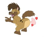 anthro butt fart fart_fetish fart_heart farting_at_viewer featureless_butt heart_symbol love_fart male pink_fart solo bleuxwolf ottlyoo laphin_hyena hyena mammal hi_res