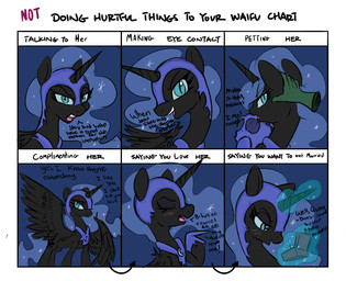 annoyed bedroom_eyes black_body black_feathers black_fur blue_hair blush box chart container cutie_mark digit_ring disembodied_hand duo eyes_closed feathered_wings feathers female feral fur hair half-closed_eyes horn jewelry looking_at_viewer looking_back love magic marriage_proposal narrowed_eyes petting pupils ring scrunchy_face seductive slit_pupils smile solo_focus spread_wings teal_eyes text wavy_mouth wedding_ring wings nohooves friendship_is_magic hasbro my_little_pony mythology waifu_chart anon nightmare_moon_(mlp) equid equine mammal mythological_creature mythological_equine winged_unicorn 2014 digital_media_(artwork) english_text hi_res meme