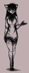 anthro blood blood_on_clothing blood_on_feet blood_on_hand bodily_fluids clothing female hair messy_hair slit_throat solo walking microgrid carol_(hladilnik) canid canine canis domestic_dog ghost mammal spirit 2022 greyscale hi_res monochrome