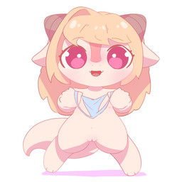 anthro clothing female genitals hair holding_clothing holding_object horn nude presenting solo tail vulva young godforgiveme4 modern_mogal mythology dragon mythological_creature mythological_scalie scalie 1:1 hi_res